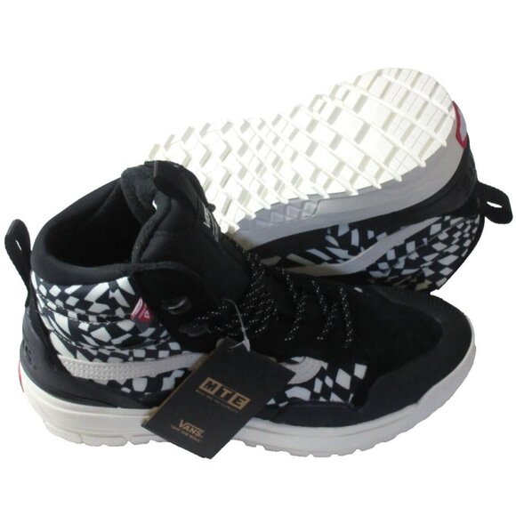 Vans Men's Ultrarange Exo MTE-2 Black Warped Checkerboard Gore-Tex Sizes NEW - Picture 2 of 6